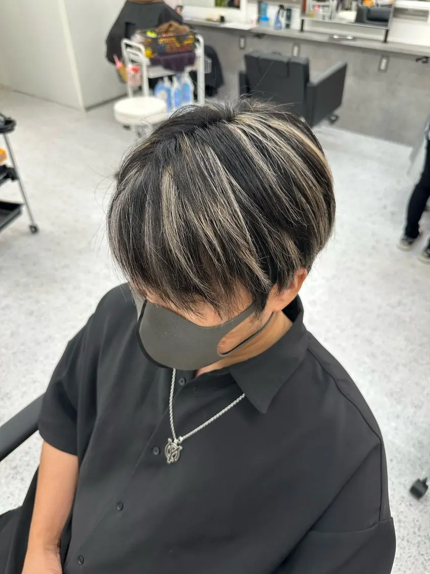 カラー メンズ ヘアカラー トリートメント 久米 治仁のヘアスタイル