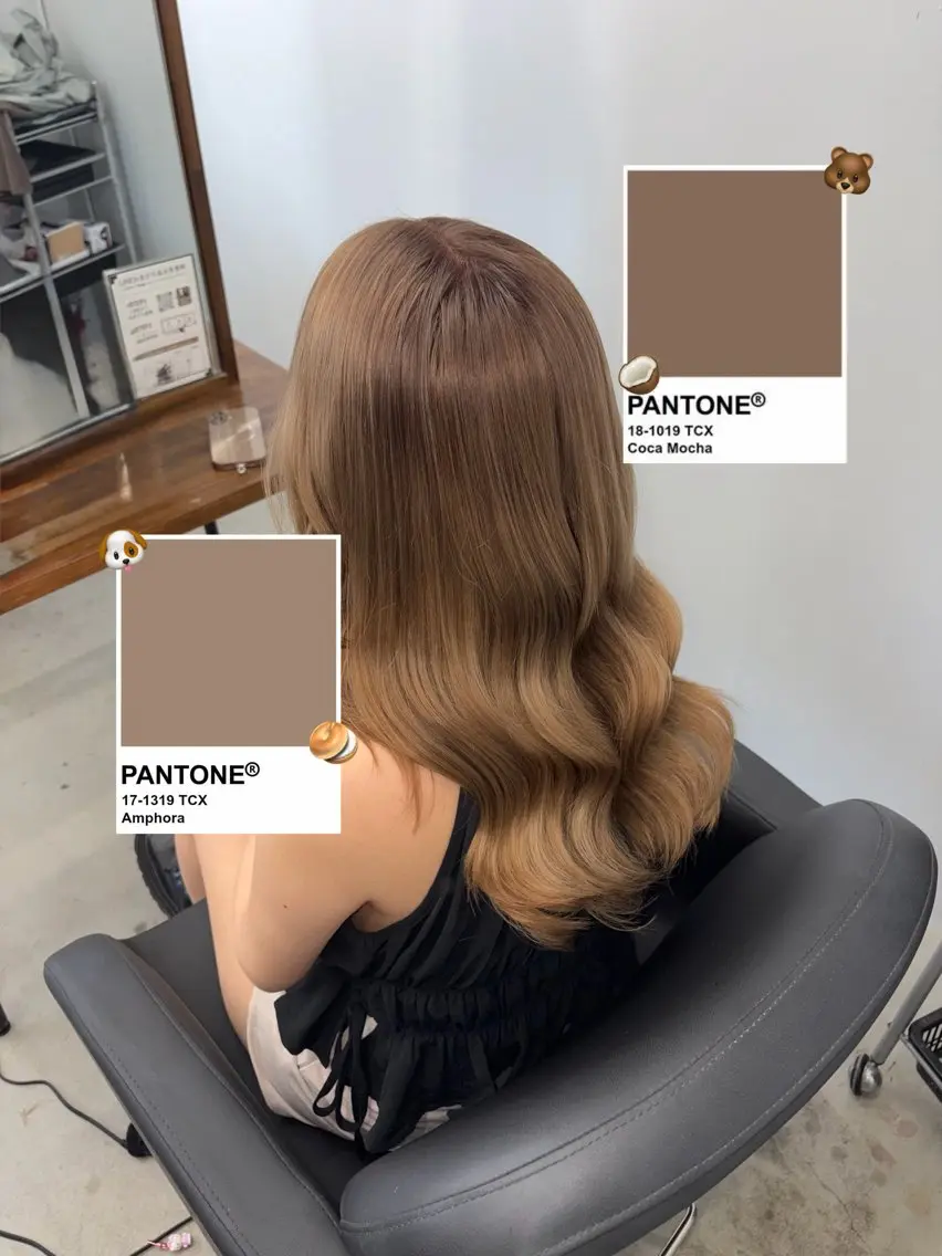 カラー ベージュカラー ブリーチ ヘアカラー 山根 明紗のヘアスタイル