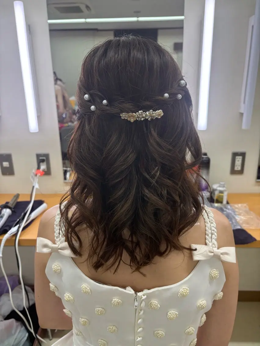 セミロング ヘアセット EARTH大曽根💛 田中りほのヘアスタイル
