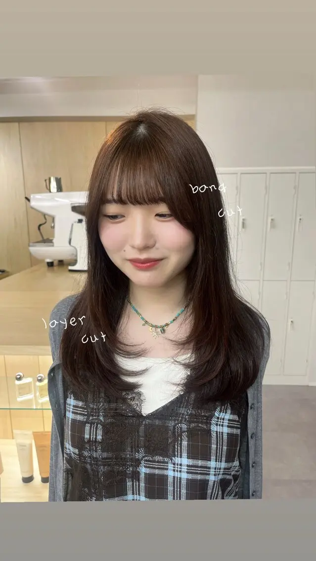 ひな‪‪︎/暖色 柔color🌷のヘアスタイル