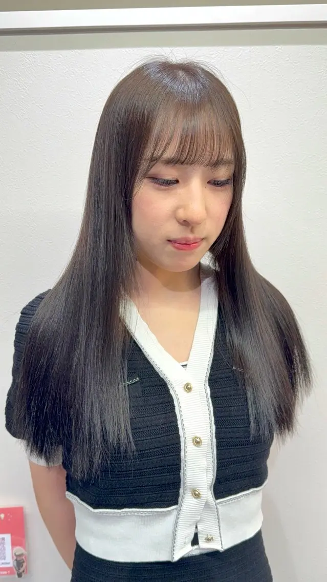 ミディアム カラー 韓国レイヤー 🎀ダブルカラーのヘアスタイル