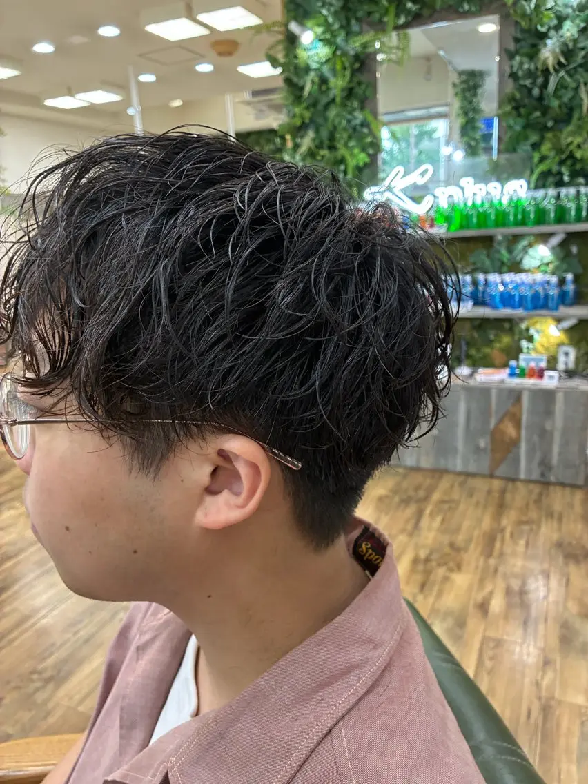 パーマ メンズ 🐰K+Plus🐰 まゆ🐰のヘアスタイル