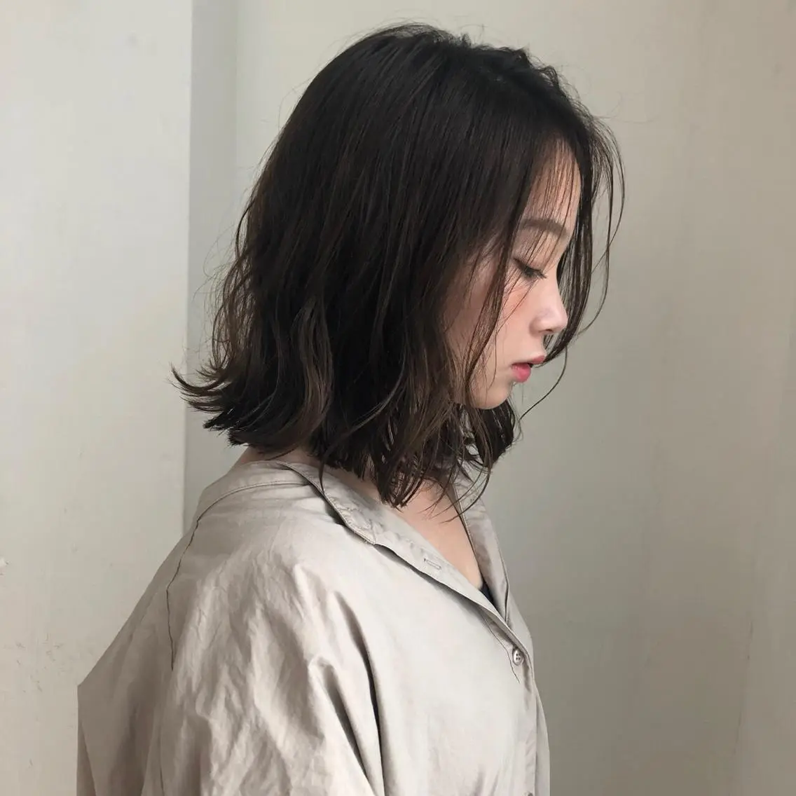 カラー カット トリートメント kana .オリーブ /ナチュラルヘアのヘアスタイル