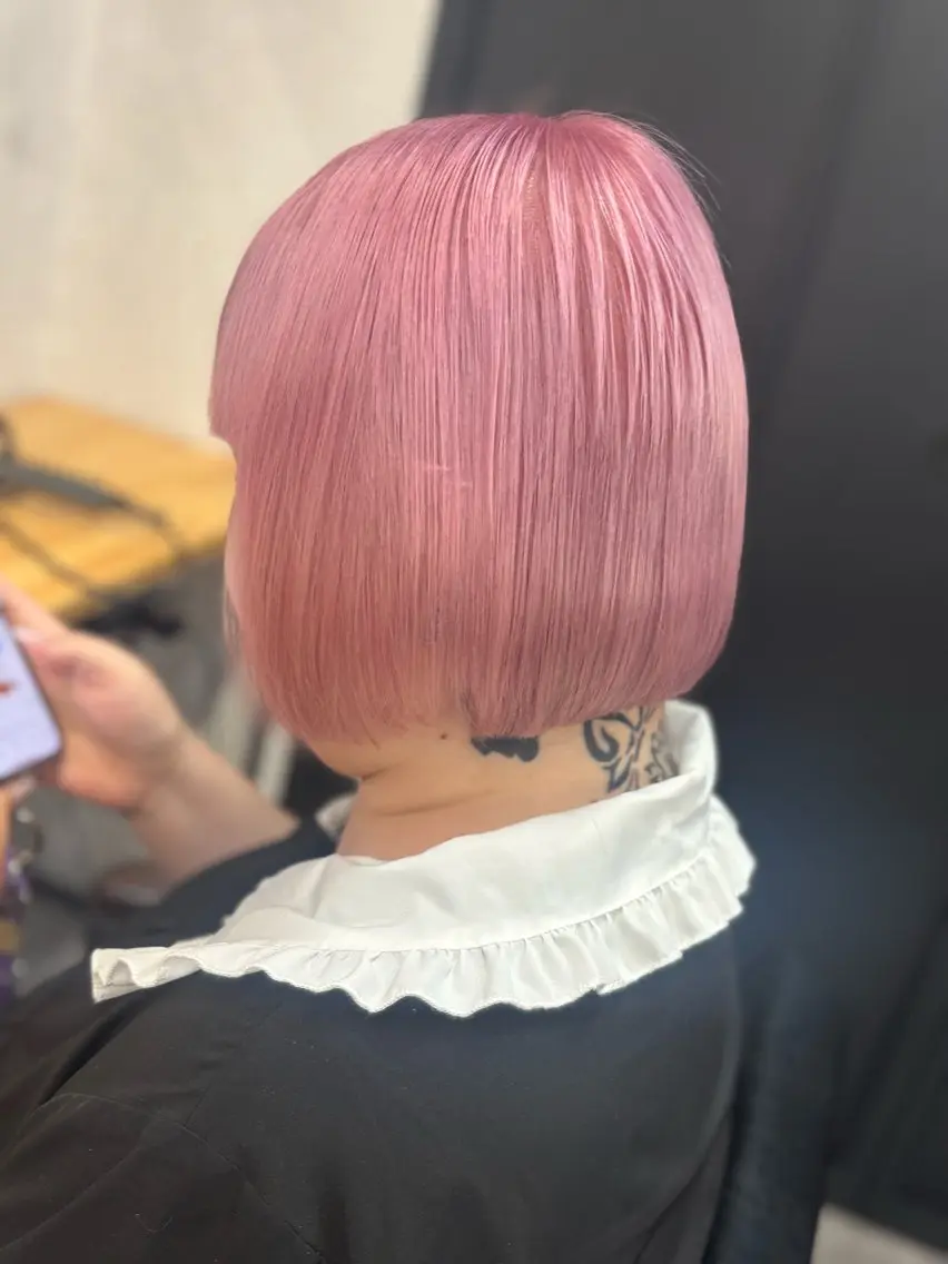 ミディアム ヘアカラー トリートメント エクステ/ハイトーン /ミサキのヘアスタイル