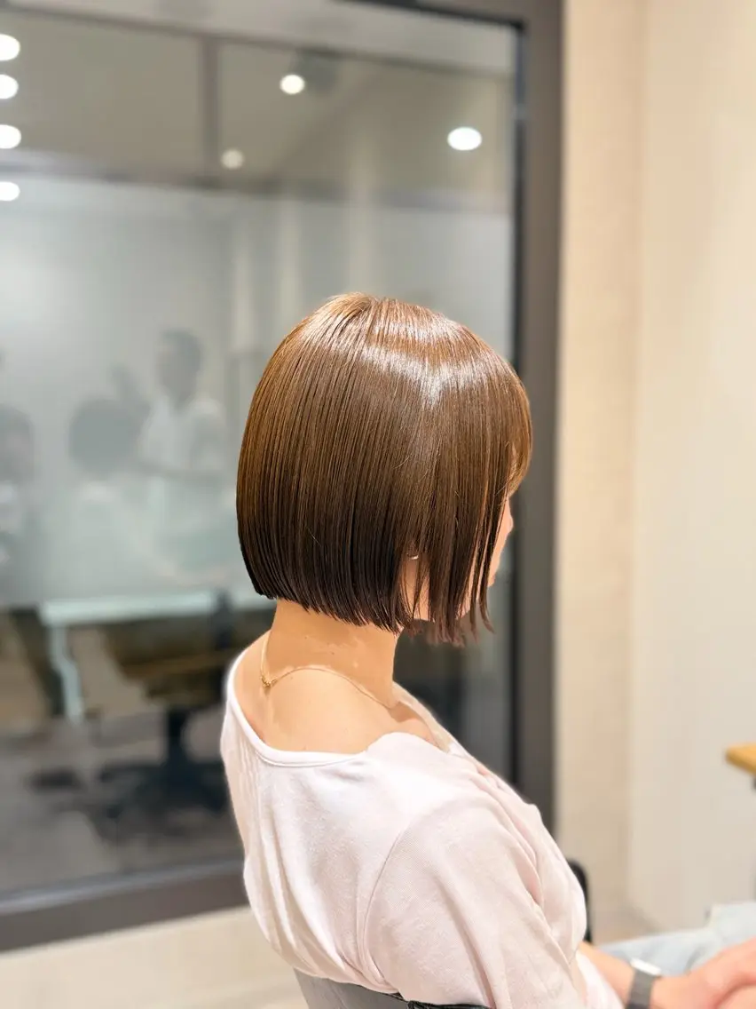 ミディアム 溝口 凜和のヘアスタイル