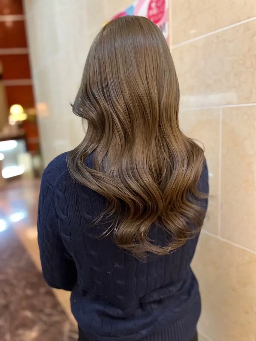 カラー ヘアカラー ナナミ🎀ワンカラー ♡韓国カラーのヘアスタイル