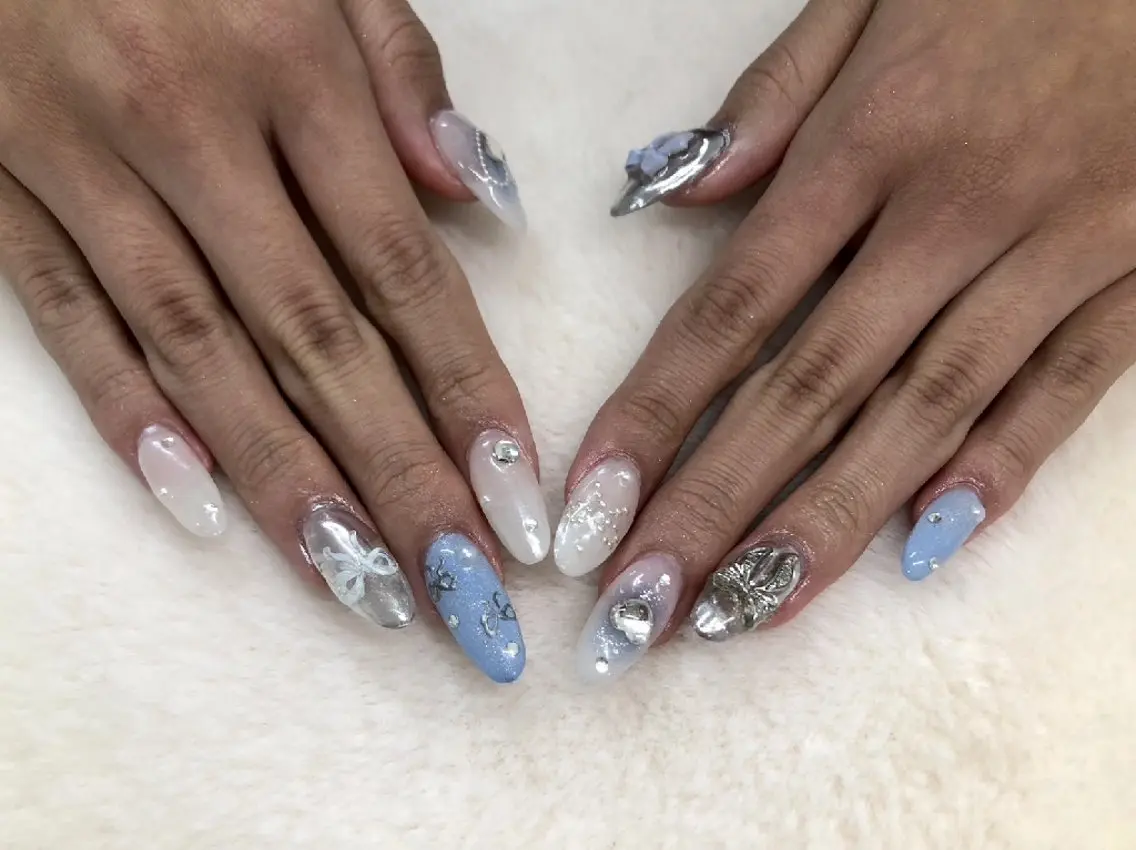 ネイル アートネイル ワンホンネイル ハンドネイル ハンドケア 心斎橋Salon Epokkuのネイルデザイン