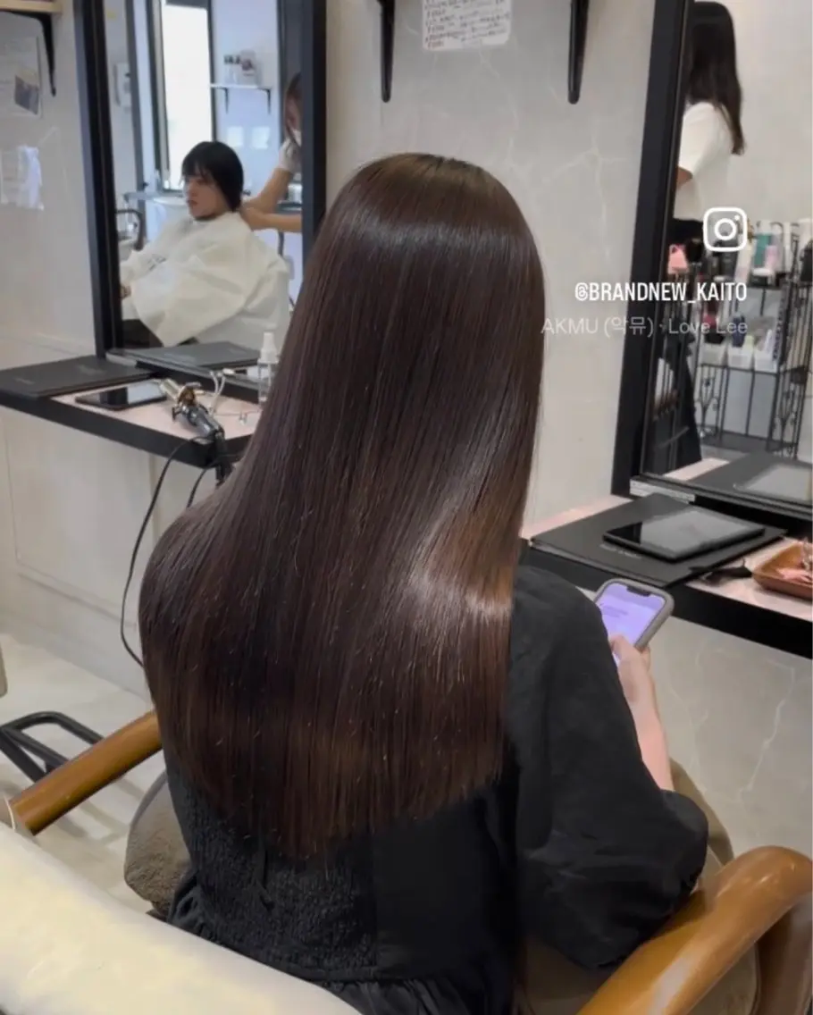 ロング カット 縮毛矯正 本店店長☆ 前原海翔のヘアスタイル
