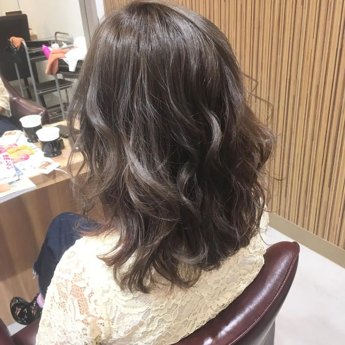 ミディアム ハイライト 城領 直輝のヘアスタイル