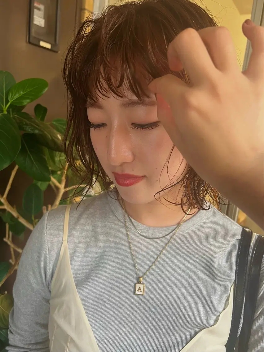 カラー ブラウンカラー オレンジ オレンジブラウン 南部 綾音のヘアスタイル