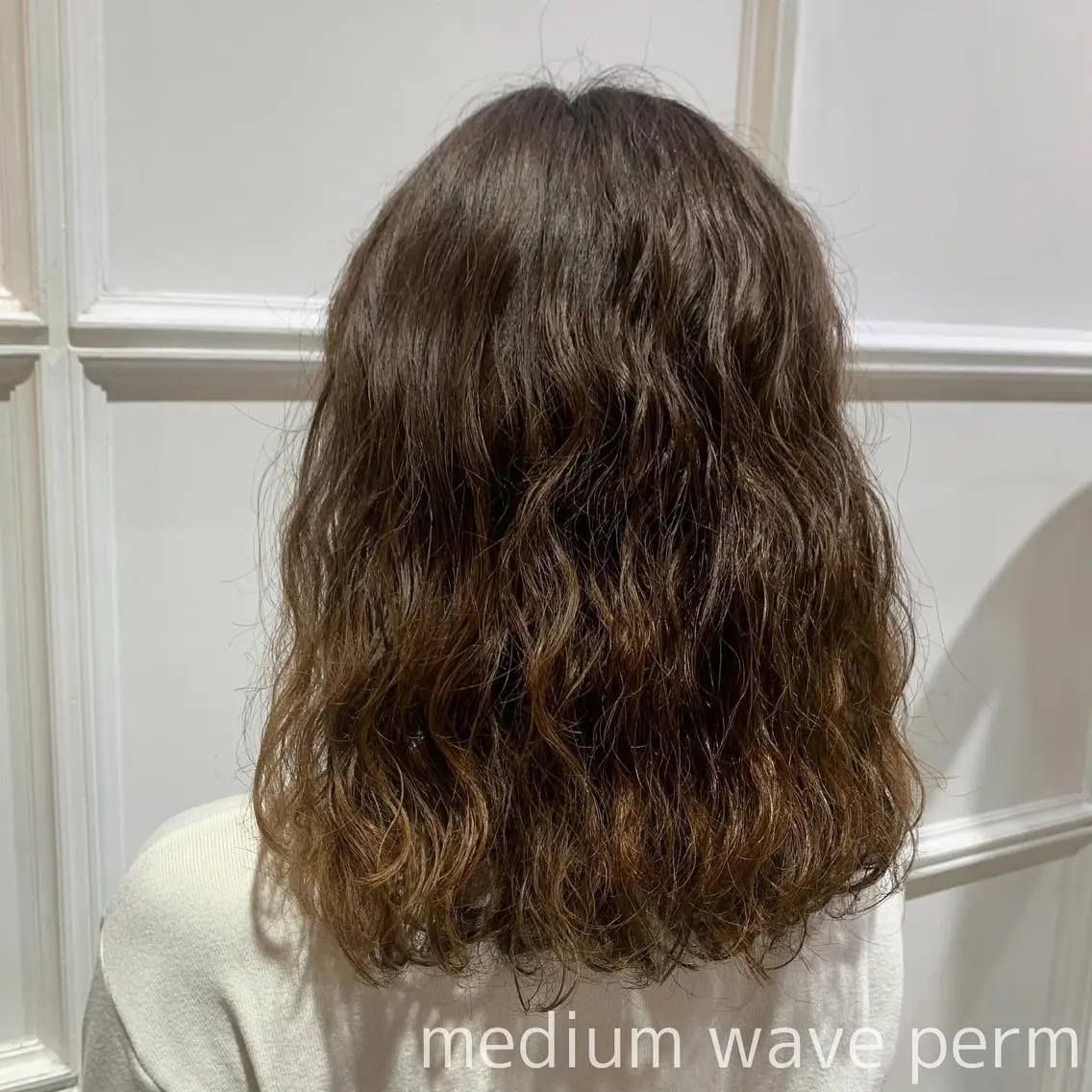 ミディアム パーマ ミディアムパーマ 髪質改善カラー&TR 縮毛矯正/弱酸性矯正のヘアスタイル