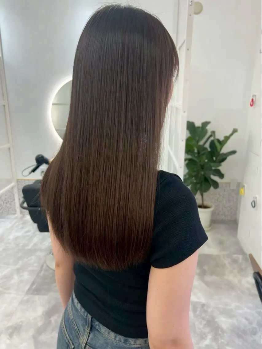 ロング 縮毛矯正 石田 唯斗のヘアスタイル