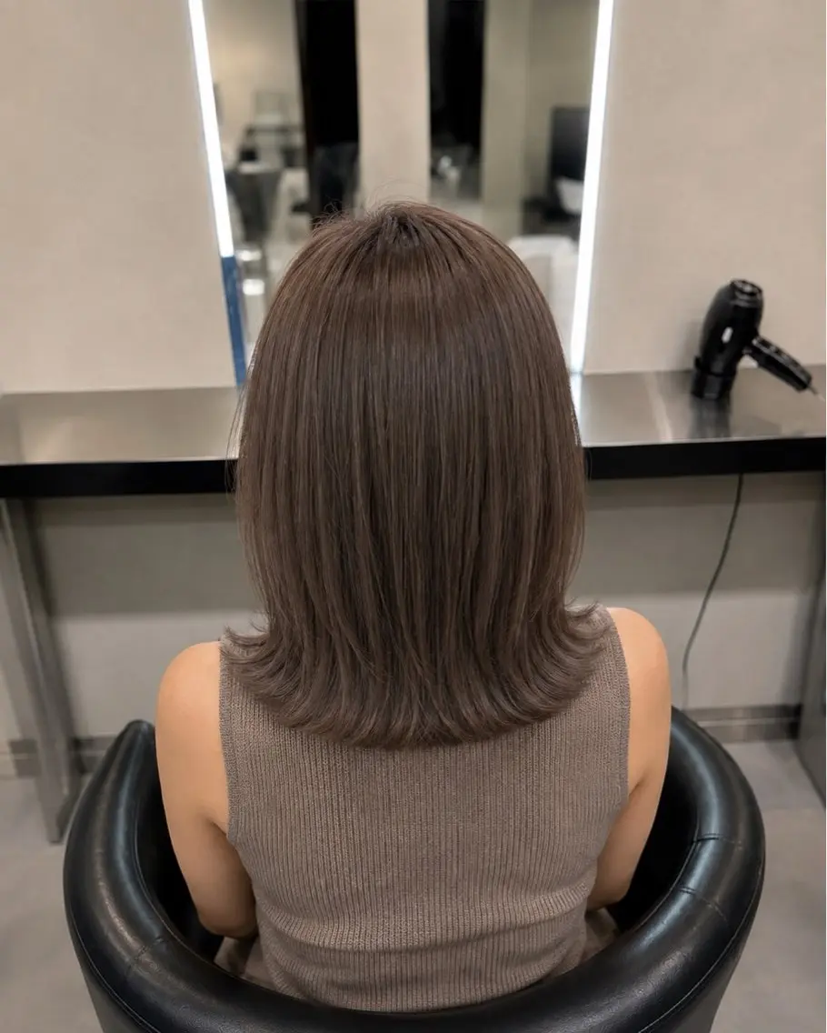 ミディアム カラー ブラウンカラー トリートメント 🌈ウルトワ水素 髪質改善naru🌈のヘアスタイル