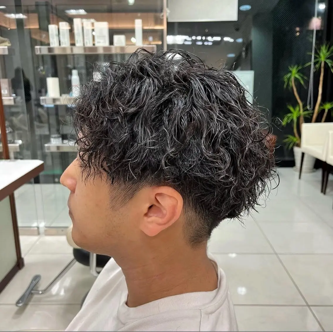 ショート パーマ メンズ 透明感/さらツヤ髪/ 💎Tomoya💎のヘアスタイル