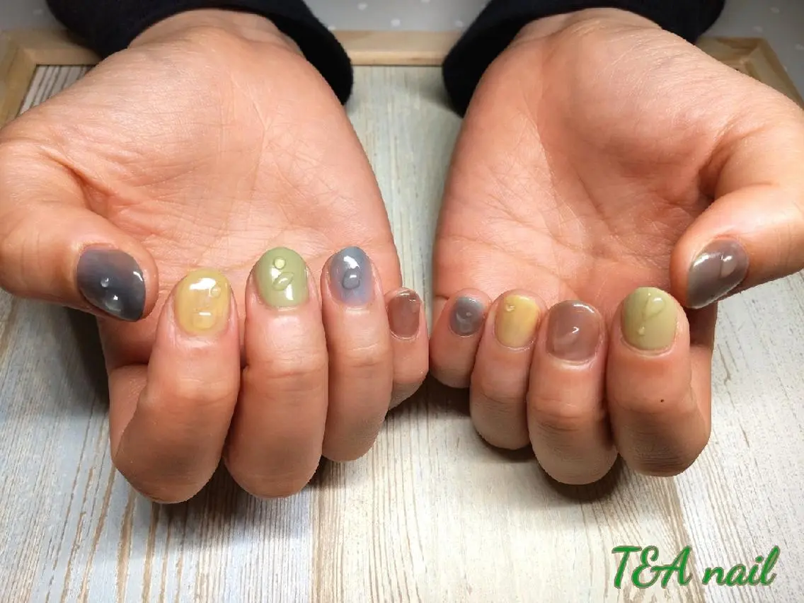 ショート ネイル ショートヘア ジェルネイル ニュアンスネイル スカルプネイル ショートネイル T&A nailのネイルデザイン