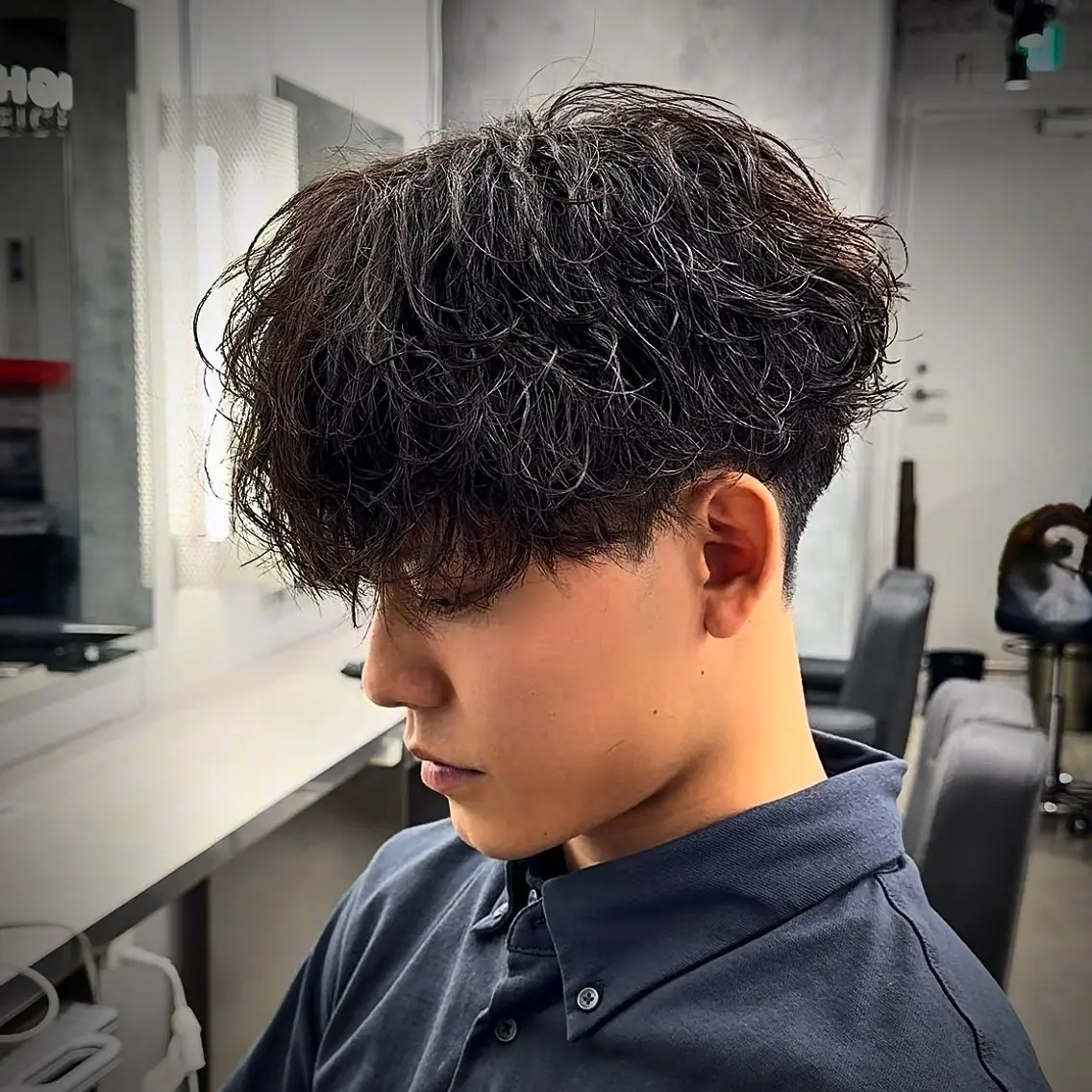 パーマ メンズ カット パーマ 🤍モテ/メンズ KEISHO🩶のヘアスタイル