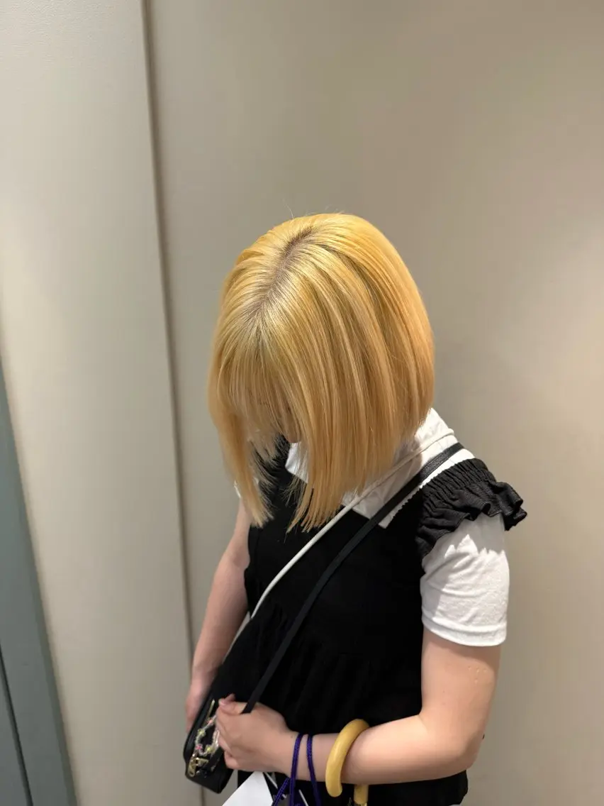 ショート カラー ヘアカラー トリートメント 博多韓国ヘア /髪質改善【美涼】のヘアスタイル