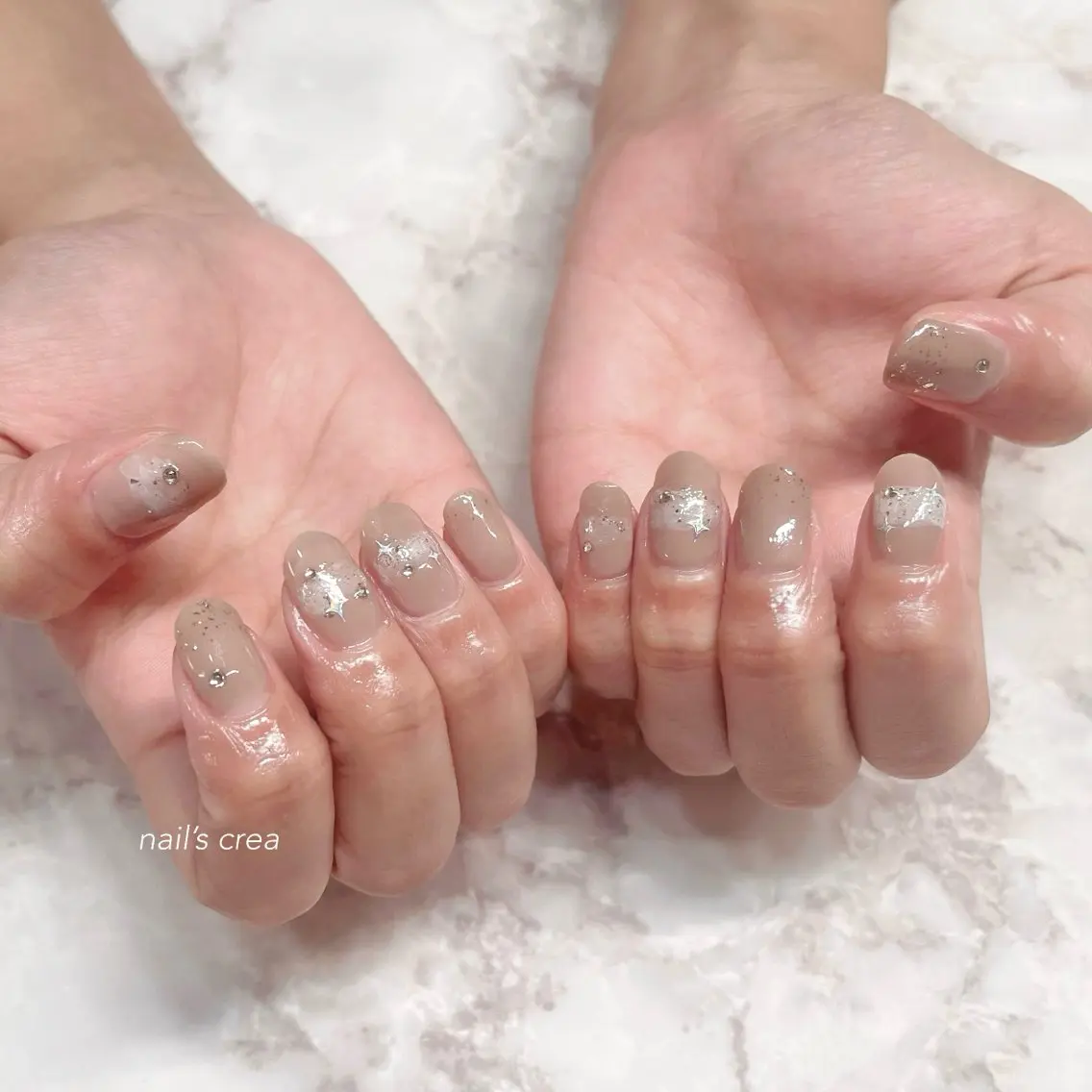 ネイル ラメ(グリッター) Nail’sCrea あゆかのネイルデザイン