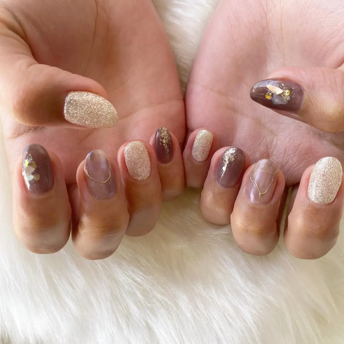 ネイル ミラーネイル crystal ⭐︎ colorのネイルデザイン