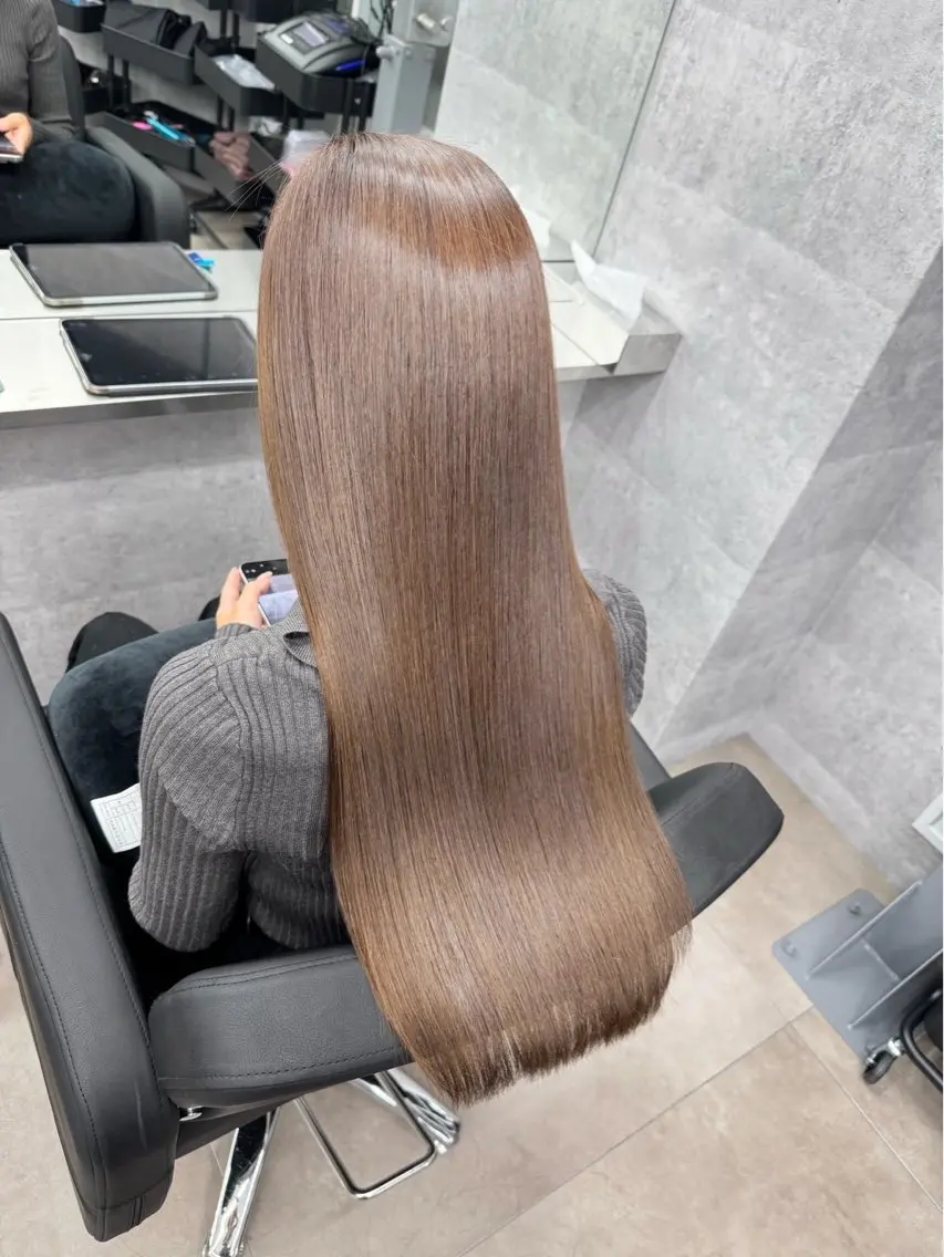 ロング カラー パーマ ヘアカラー トリートメント 🌈艶髪/髪質改善 新宿itouのヘアスタイル