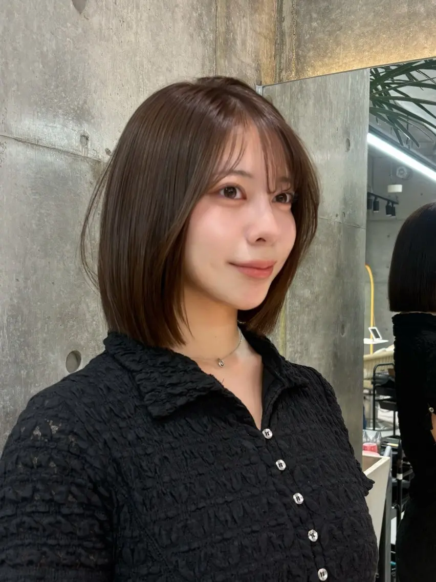 ショート カラー 透明感カラー toco.⋆𝜗𝜚 / レイヤーボブ໒꒱のヘアスタイル