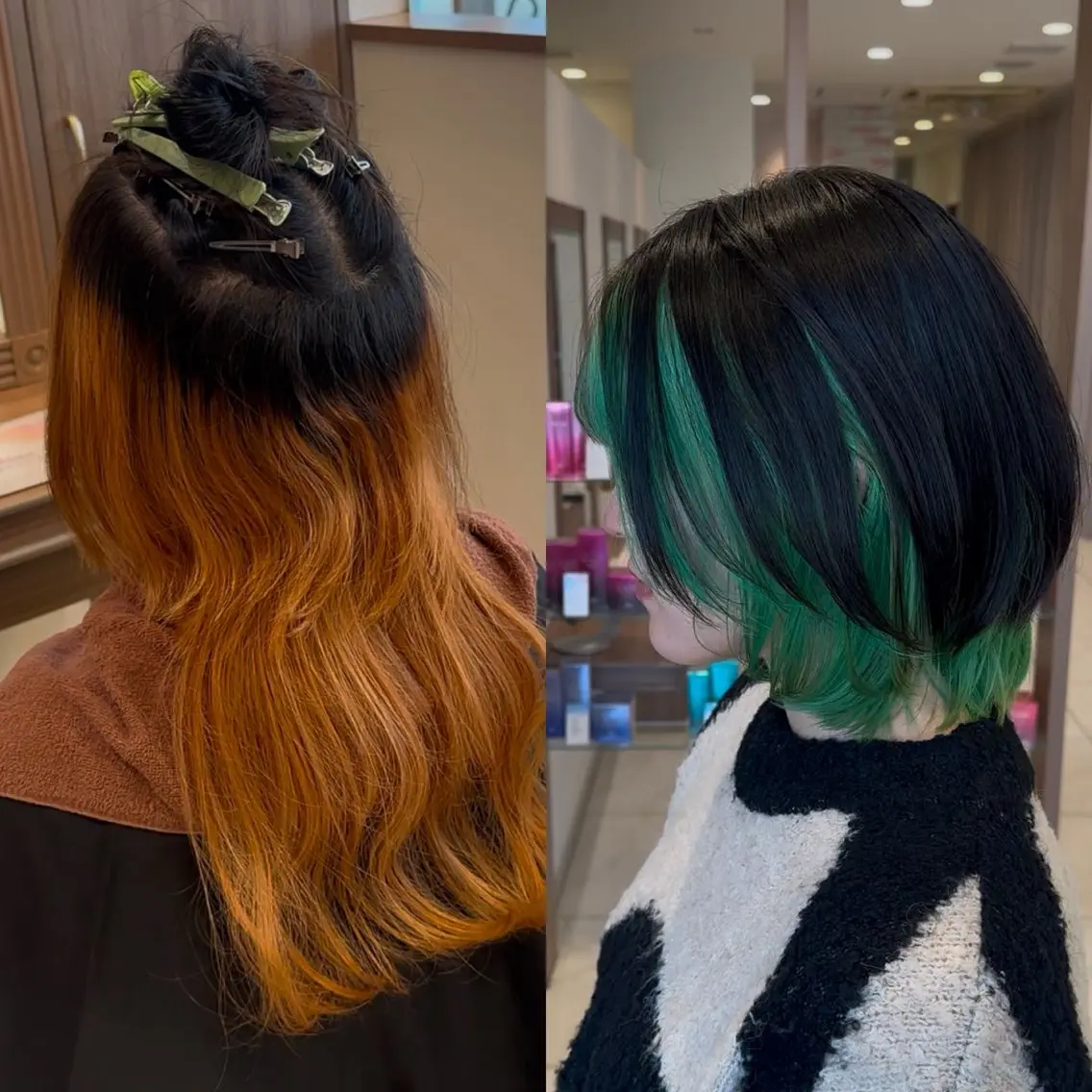 ミディアム カラー 【複雑履歴ブリーチ】 中村　玲仁のヘアスタイル