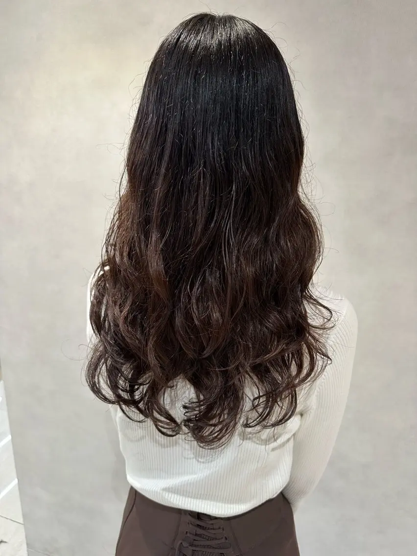 カット+コテ巻き風パーマ+トリートメント✂︎🌹の写真