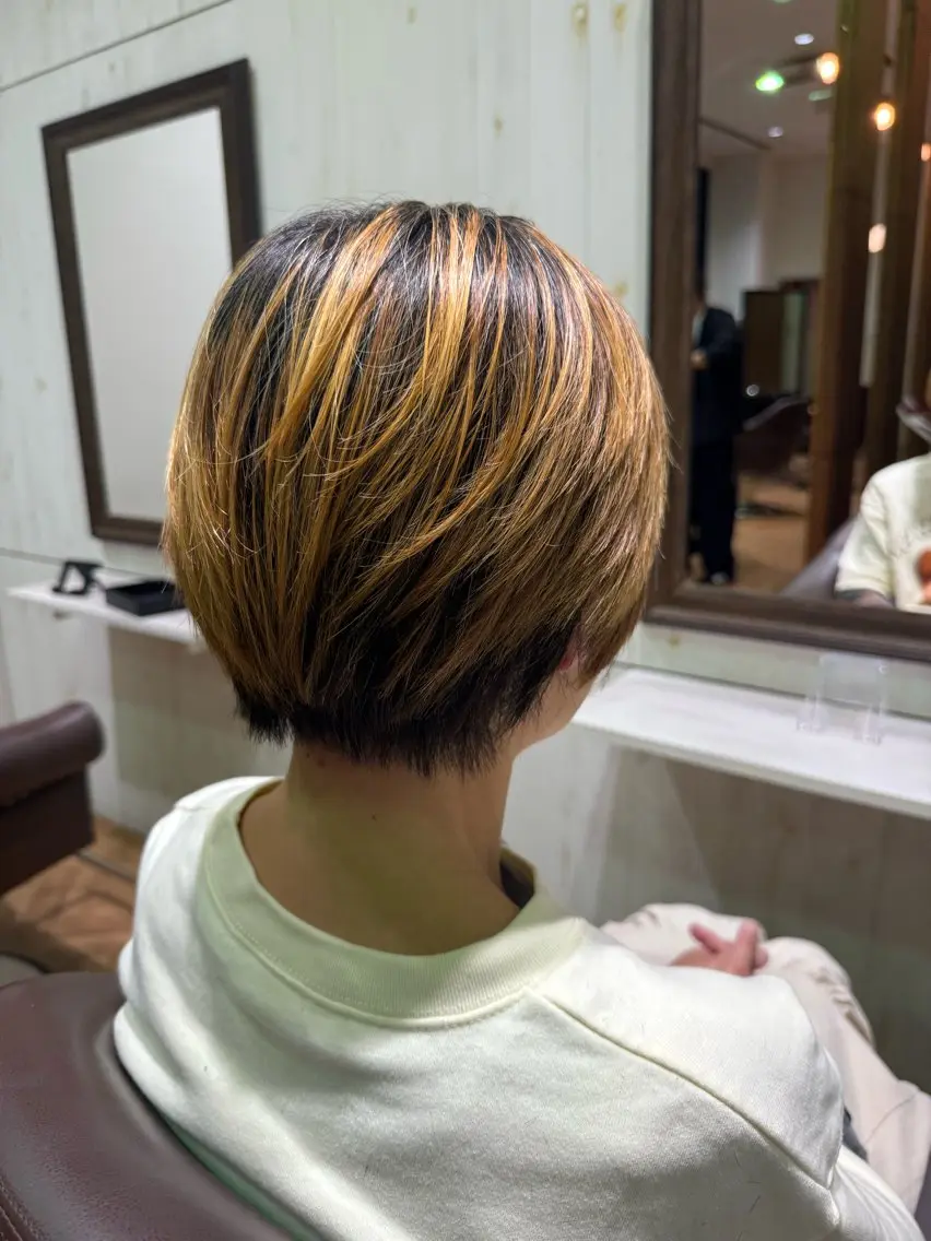 ショート ショートボブ ボブ ショートヘア ウルフカット 溝口 槙里也のヘアスタイル