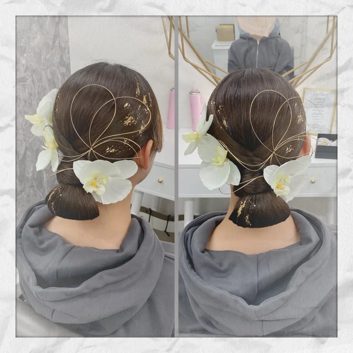 セミロング ヘアアレンジ 卒業式のヘアスタイル ヘアセット ヘアセット/着付け 𓇼 まつもと𓇼のその他イメージ