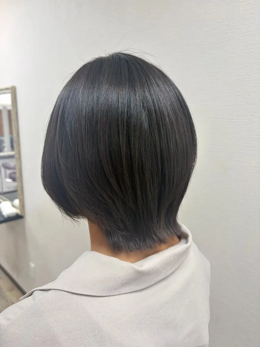ショート ウルフカット 縮毛矯正 佐藤 あきのヘアスタイル