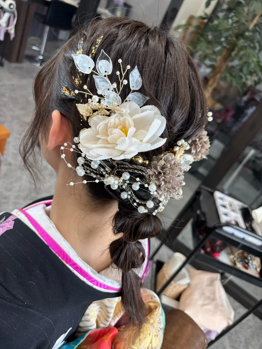 成人式ヘアセットの写真