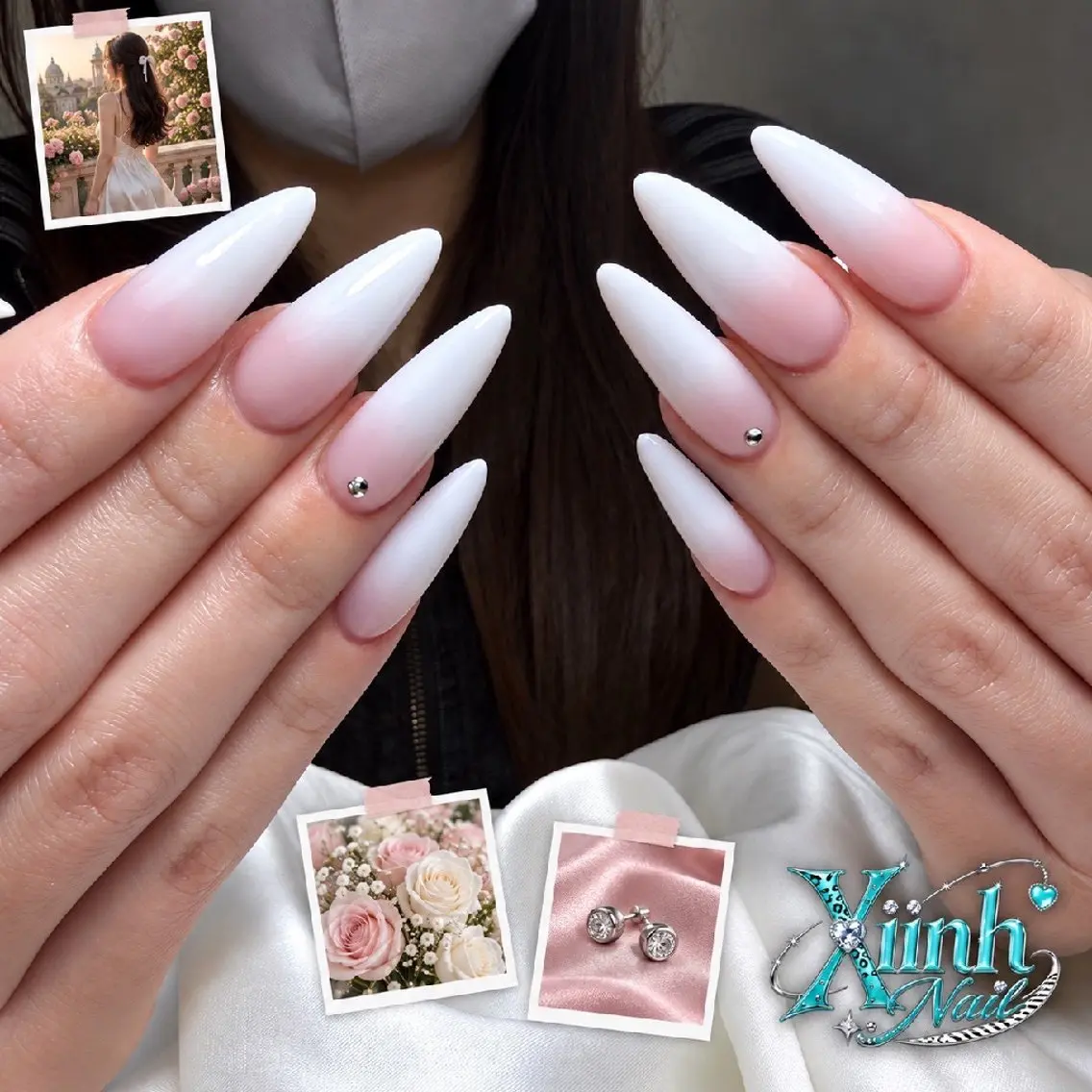 🌷10本チップ長さ出し　ベイビーブーマー¥9290🌹小さいストーン4本まで無料の写真