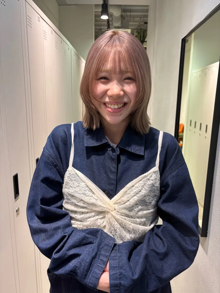ショート saki🌱似合わせ ボブ/透明感カラーのヘアスタイル