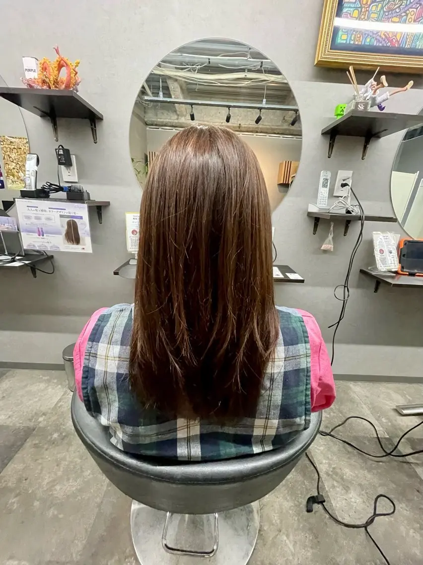 ロング カラー ヘアカラー ヘアセット 🌻ミラクル美容師 🌻✨クッポ✨のヘアスタイル