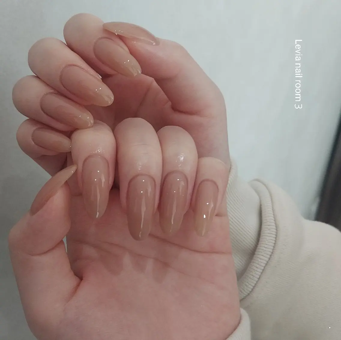 ネイル ワンカラーネイル ハンドネイル ハンドケア Levia nail 清水のネイルデザイン