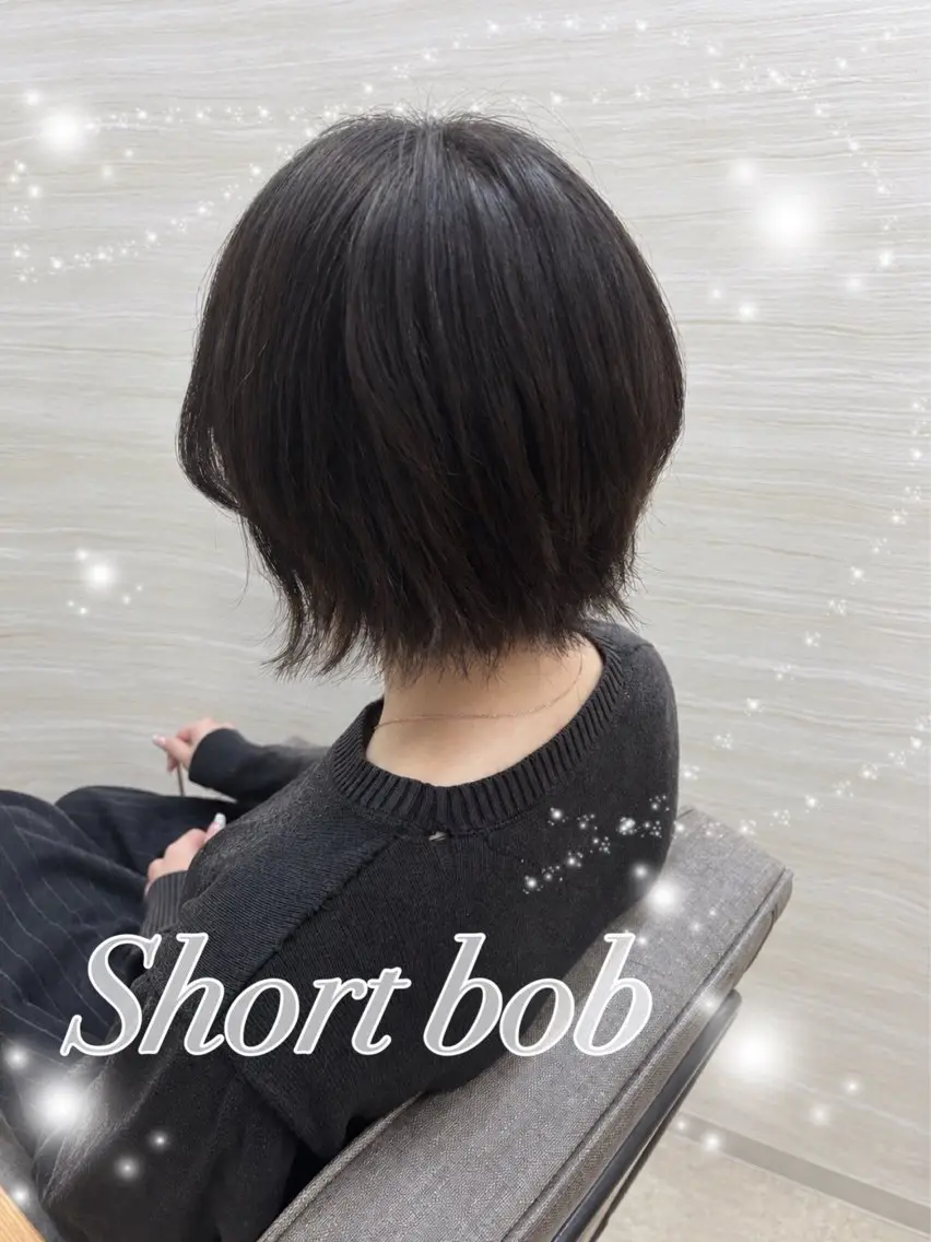ショート ショートボブ ボブ ショートヘア カット トリートメント 🩶ブリーチ／カット ／大宮／あやね⛓🩶のヘアスタイル