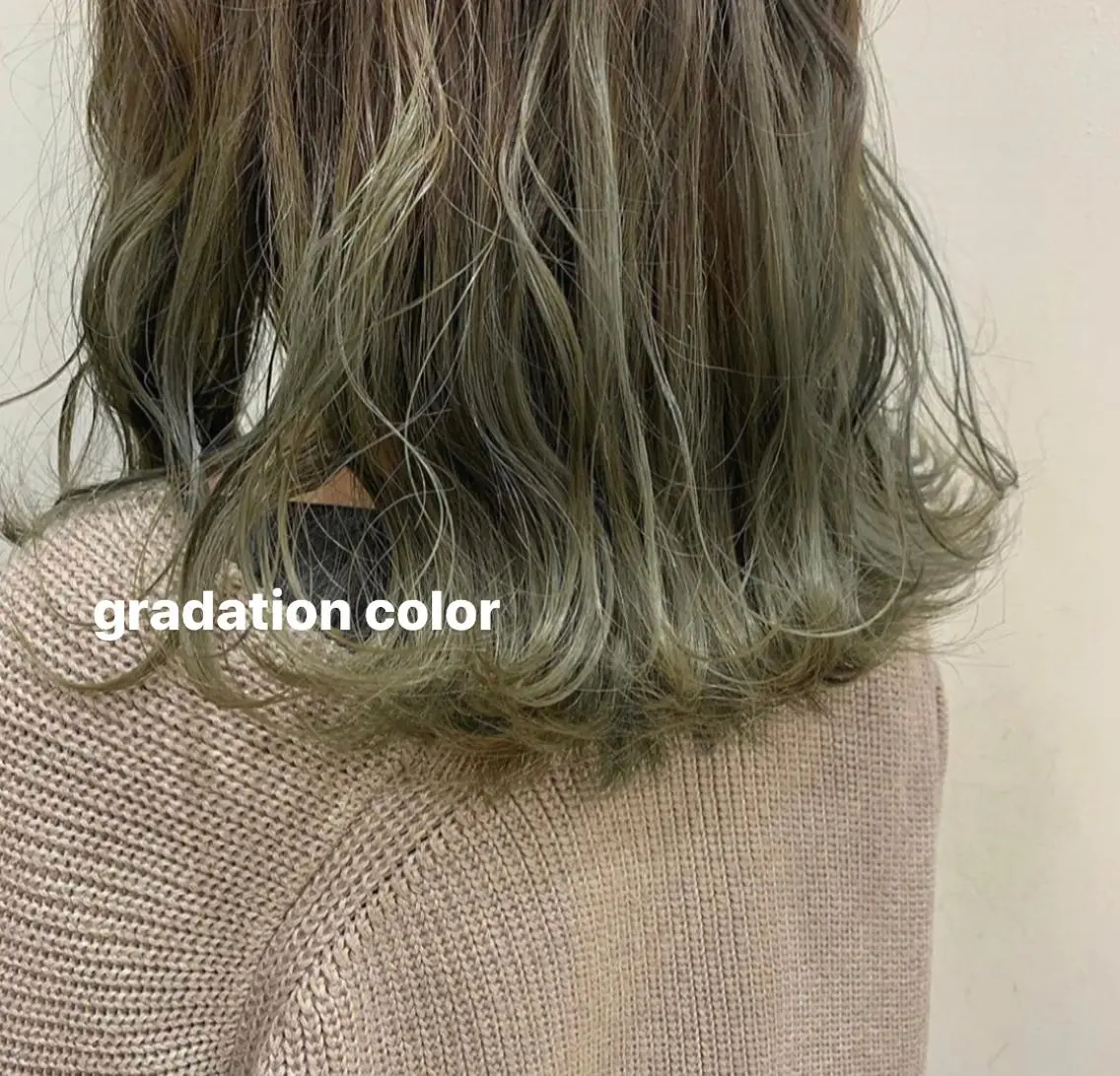 セミロング カラー グラデーションカラー ブリーチなしWカラー /レイヤー🎀マリノのヘアスタイル