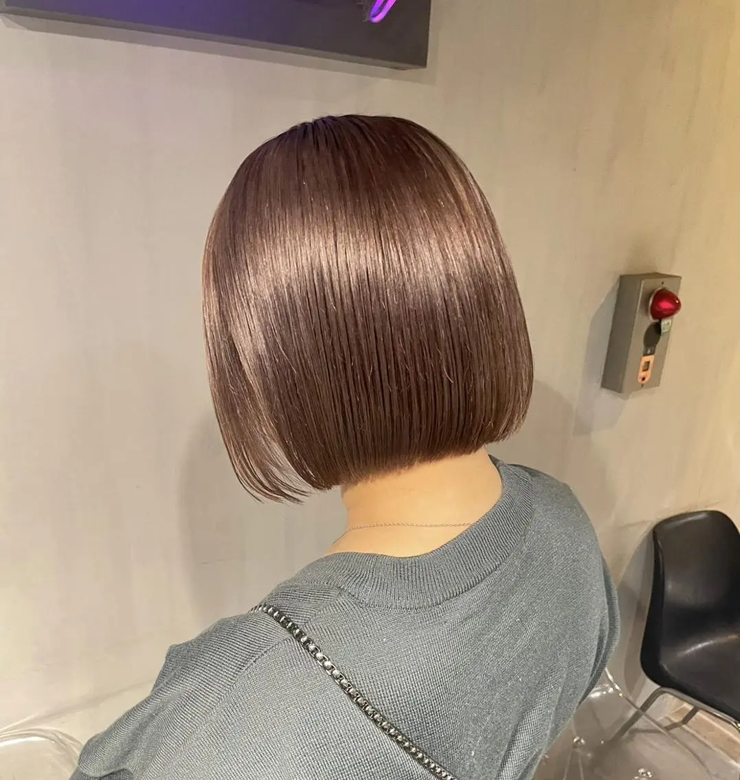 カラー カット ヘアカラー トリートメント ヘアセット 韓国風ボブ/レイヤー カット/福岡天神のヘアスタイル