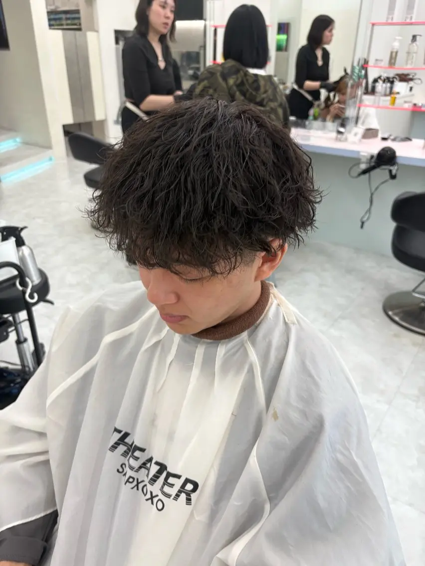 🚀リピーター様メンズ2回目限定🚀【メンズカット+パーマ+ヒアルロン酸トリートメント+炭酸Spa+ヘアセットの写真