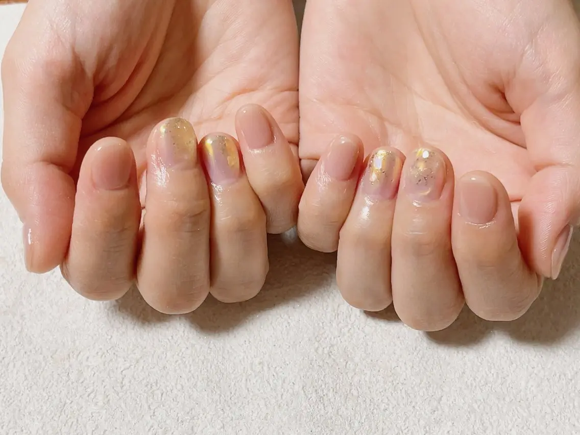ネイル 桜ネイル ジェルネイル 韓国ネイル メンズネイル パラジェル ハンドネイル kiki nail &brow二子玉川のネイルデザイン