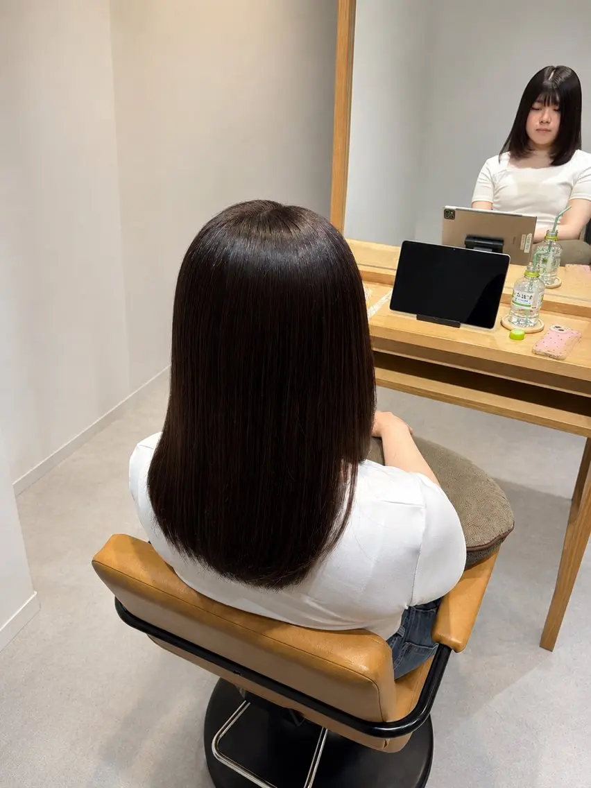 セミロング カラー トリートメント ヘアカラー CLAPS🫧 nanoka🐈‍⬛のヘアスタイル