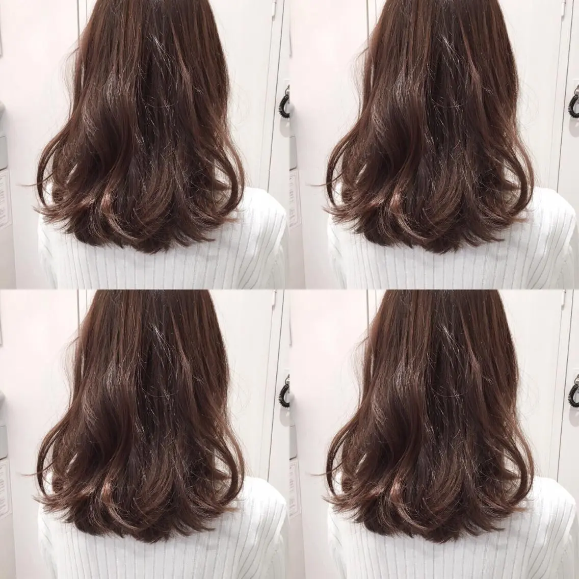 セミロング カラー パーマ 似合わせカット/ レイヤーカット/新谷のヘアスタイル