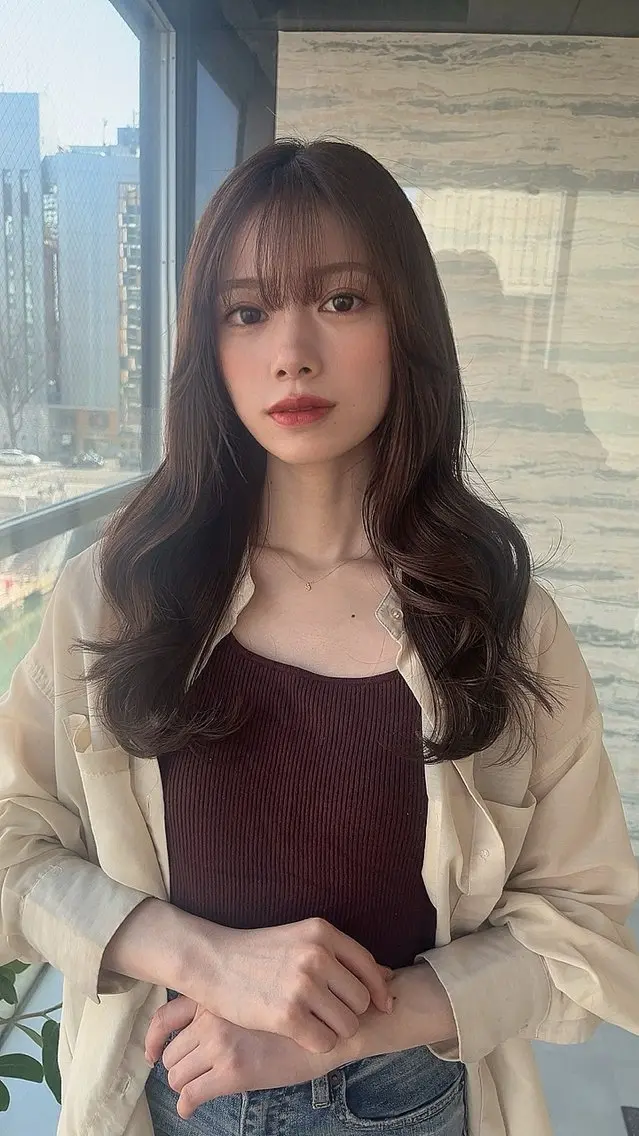 セミロング カット ヘアカラー トリートメント 髪質改善IENA店長 小泉拓のヘアスタイル