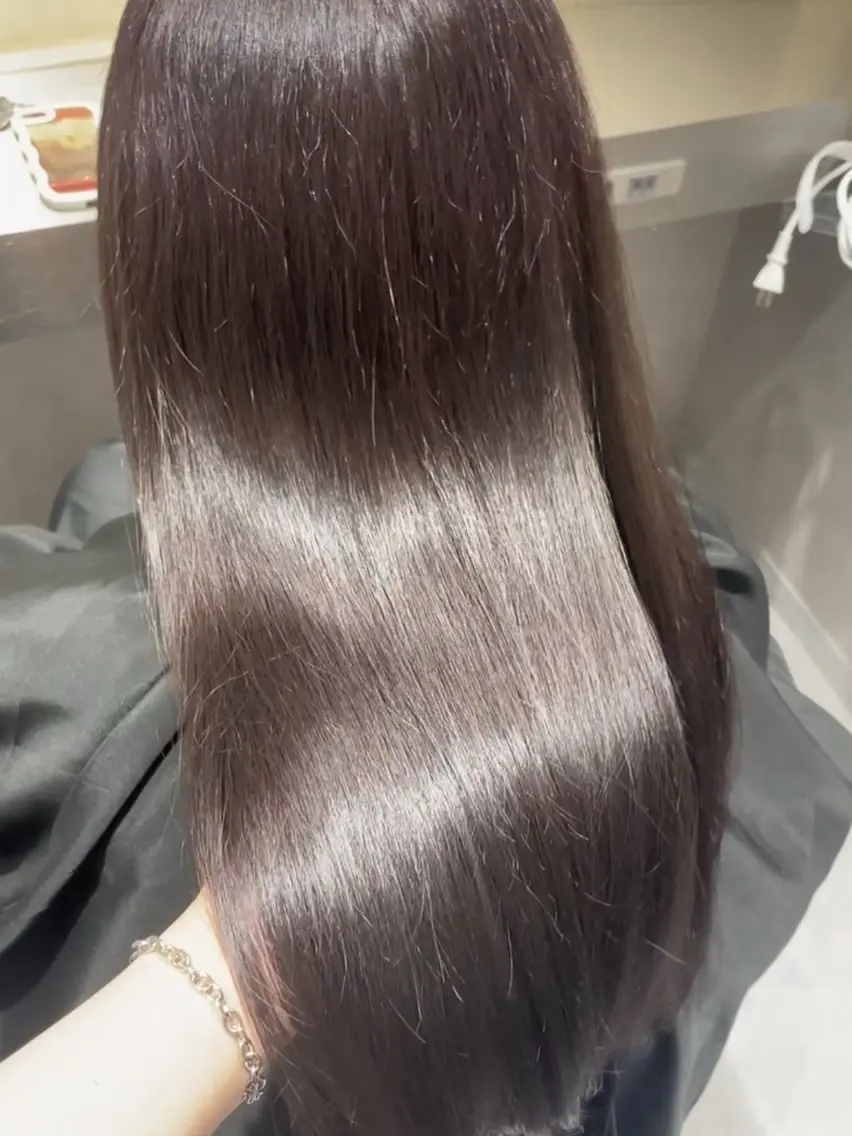 ロング カラー ブラウンカラー ラベンダーカラー カット ヘアカラー トリートメント EIGHT梅田 /HADUKIのヘアスタイル