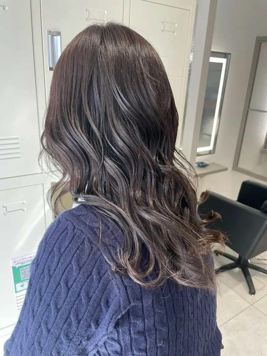 ロング カラー カット ヘアカラー トリートメント Rubik's なかもずSAYAのヘアスタイル