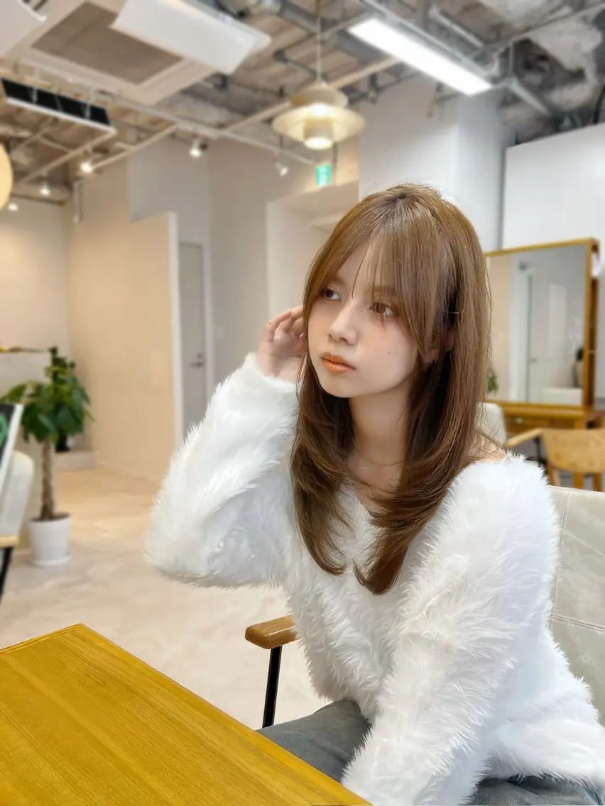 ミディアム ミディアムレイヤー 顔まわりレイヤー レイヤーカット カット ヘアカラー トリートメント ✨上品可愛い 垢抜けヘア/後藤✨のヘアスタイル