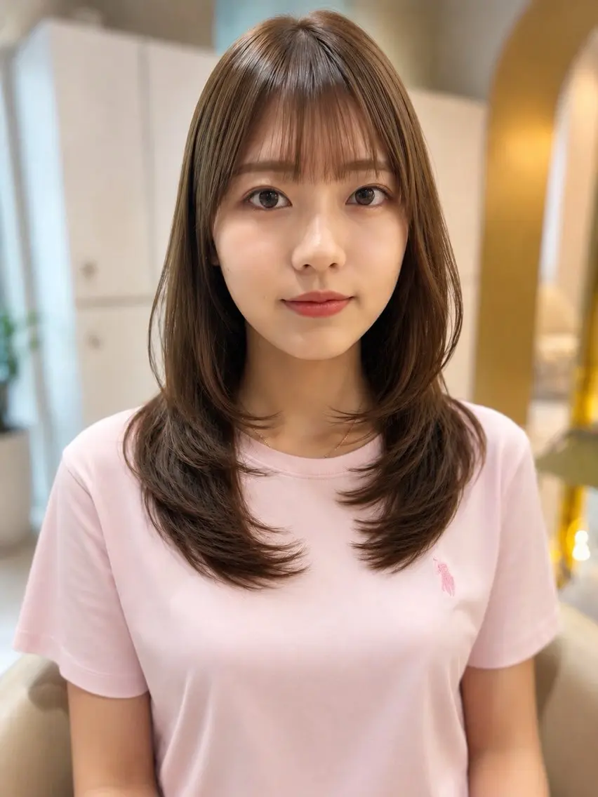 ミディアム レイヤー 翔のヘアスタイル