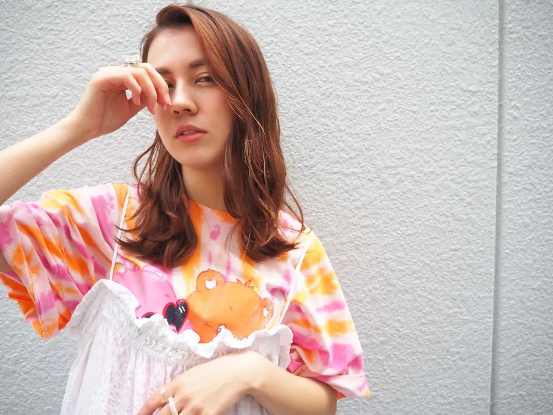 ミディアム fuchigami suzunoのヘアスタイル