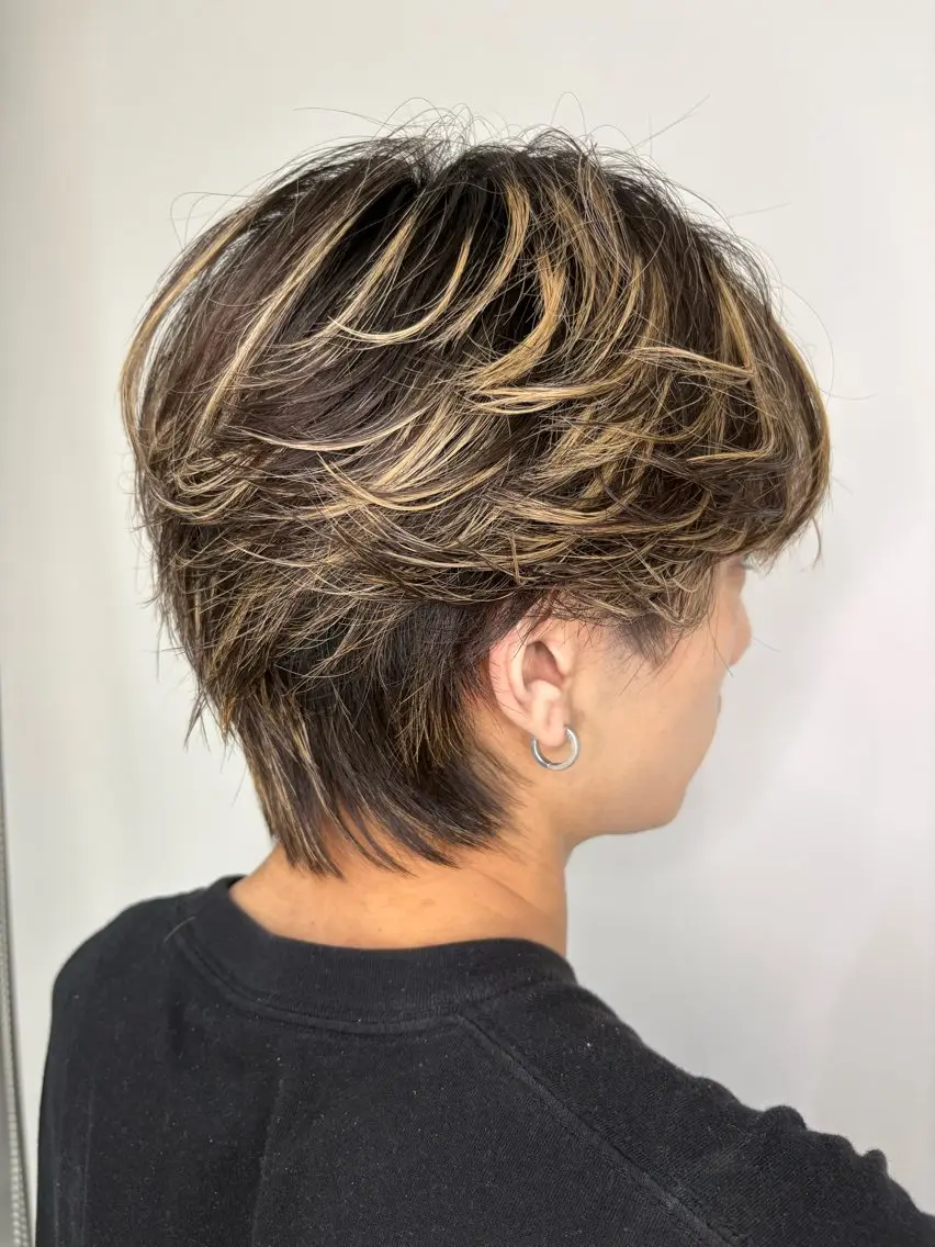 ✂️ウルフスタイルor襟足を刈り上げないスタイル　をご希望の方　メンズカットモデル💇　お仕上げのスタイリング込みの写真