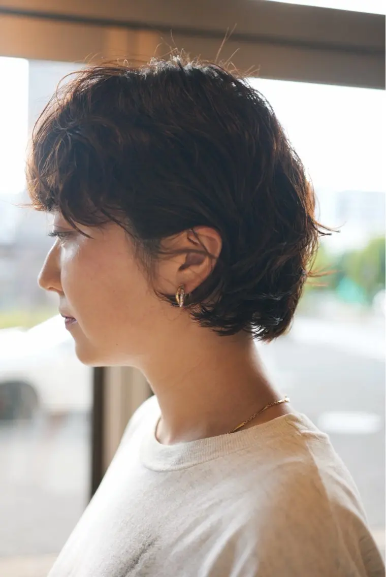 ショート パーマ Basis 田口豪司のヘアスタイル